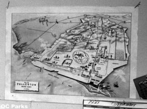Map of Fullerton 1950
