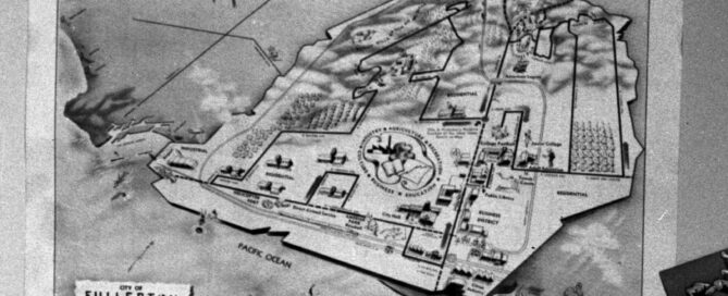 Map of Fullerton 1950